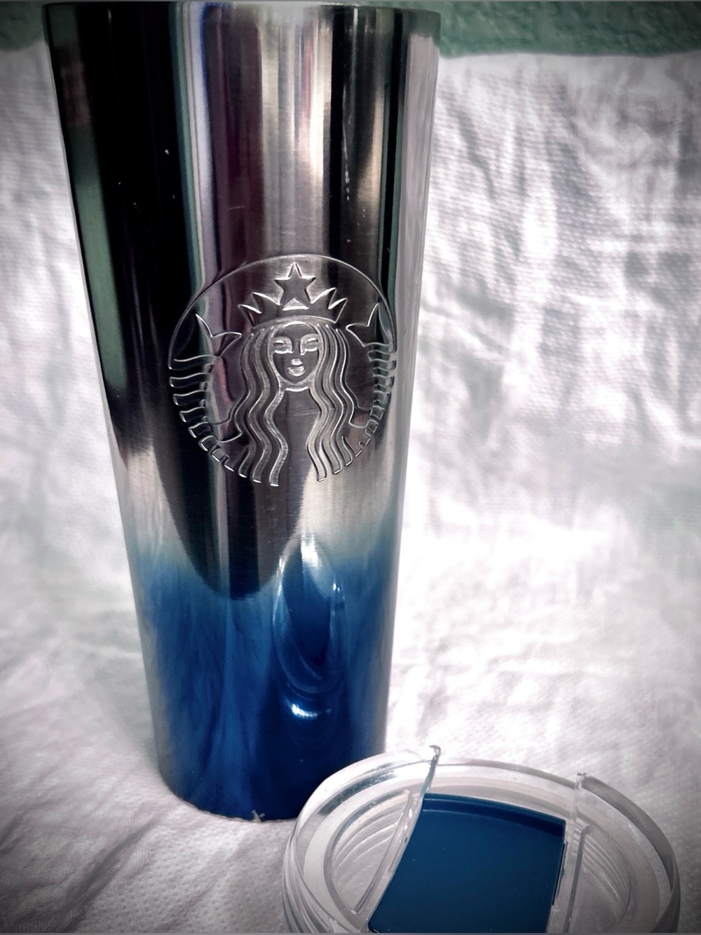16oz ‘22 Starbucks Cold Brew Foam Cup Ocean Gradient Ombré- collector’s piece!